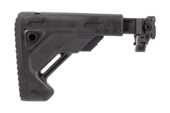 SIG Sauer Telescoping Folding Stock for MPX and MCX rifles features a picatinny rail mount